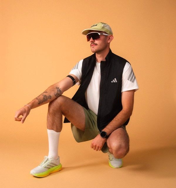 Mann in Running-Outfit