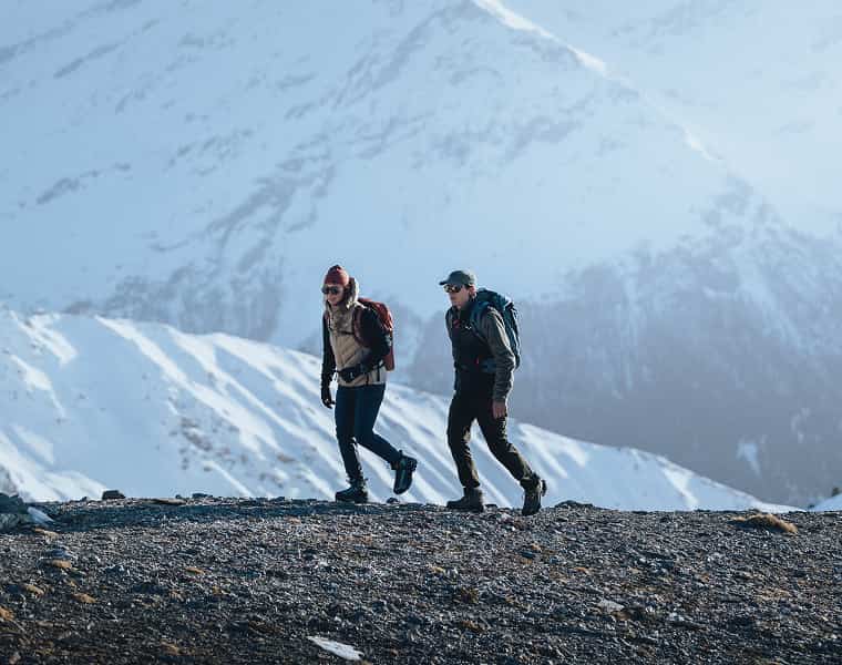 Zwei Trekker*innen
