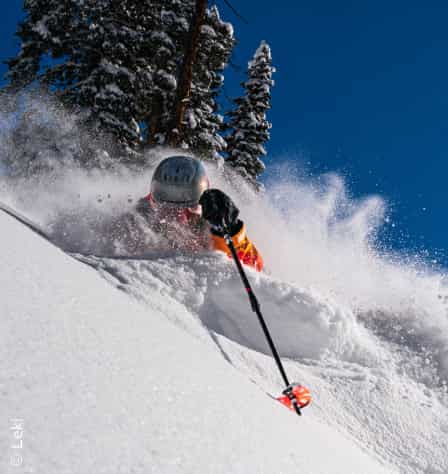 Freerider im Pulverschnee