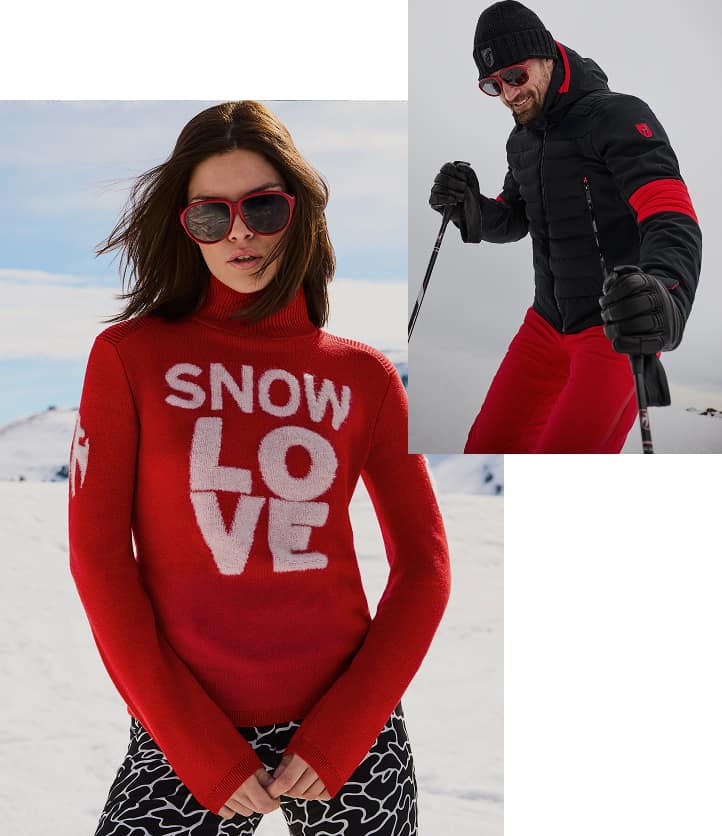 Collage von Toni Sailer Bekleidung