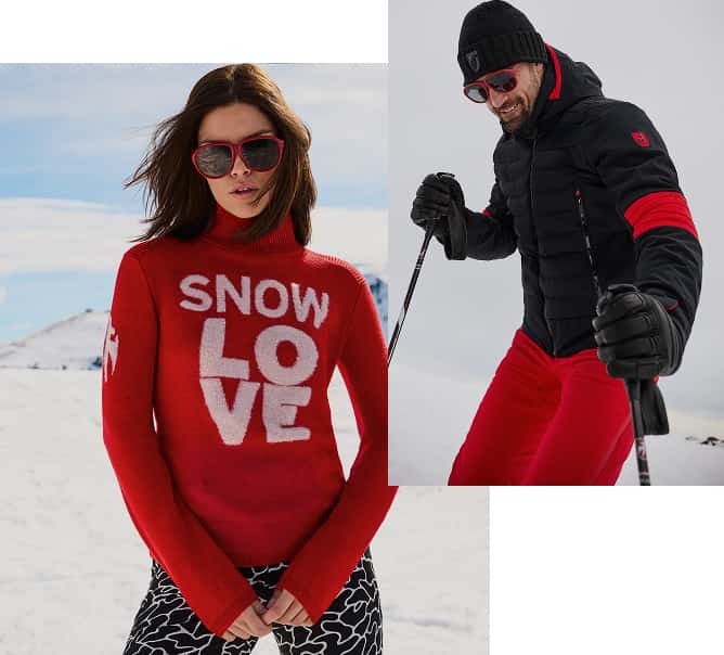 Collage von Toni Sailer Bekleidung