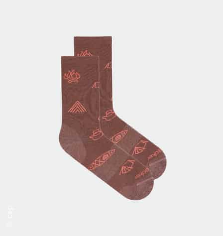 Rosa Wandersocken