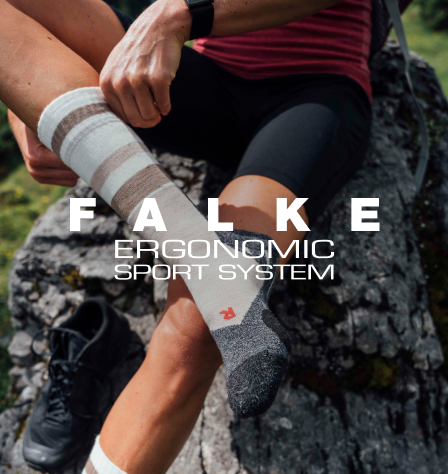 Falke Wandersocken und Logo