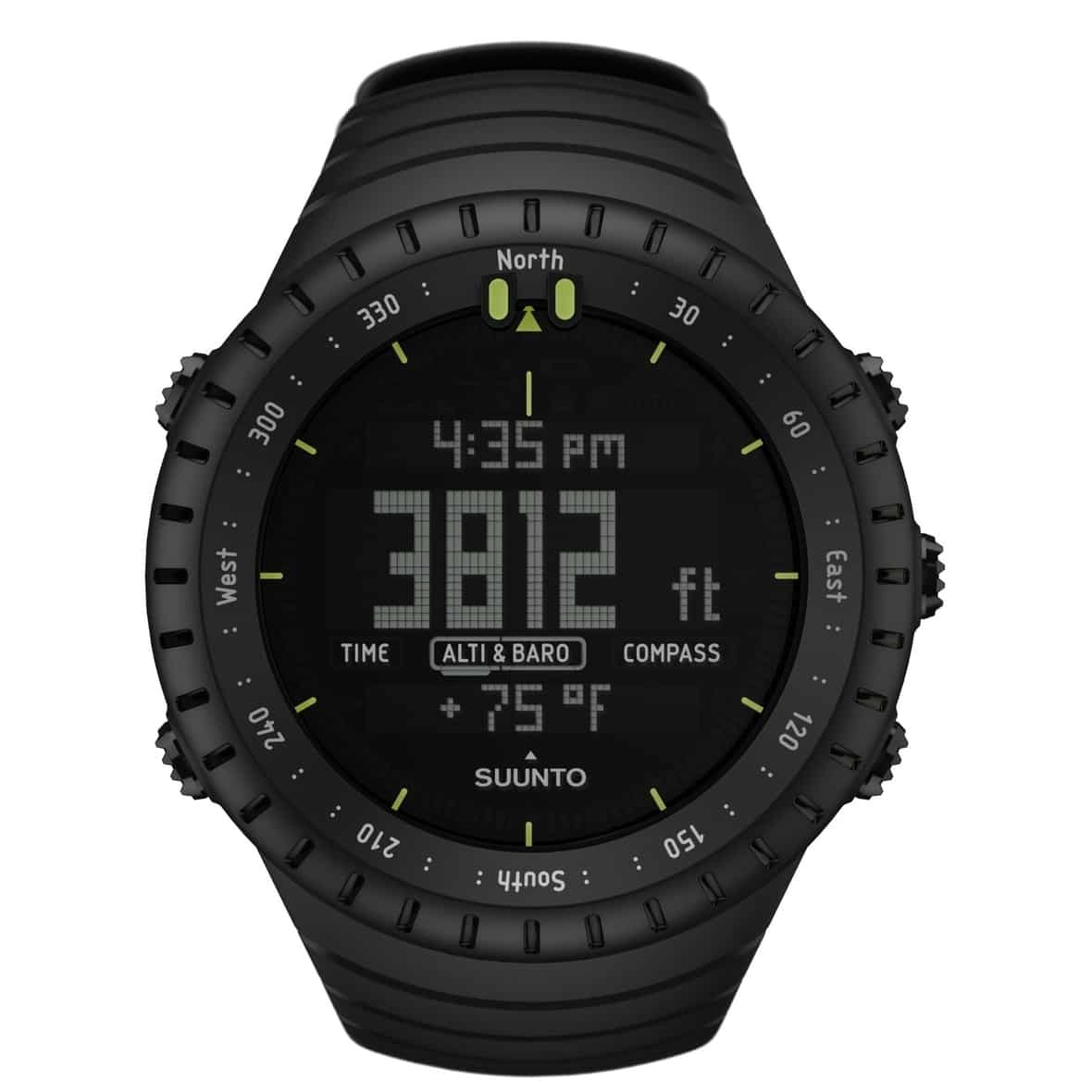 Suunto Core All Black Sportuhr (Neutral Größe) Pulsmesser