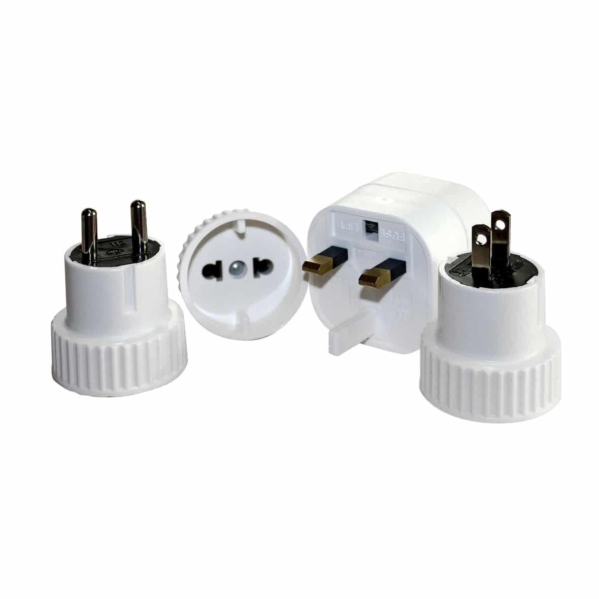 Adapter Welt Set, 4 Adapter Neutral_0 | STK