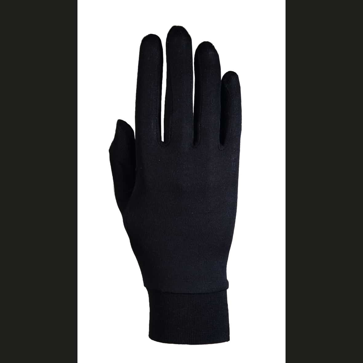 Merino Wolle Gloves LINER Schwarz_999 | L