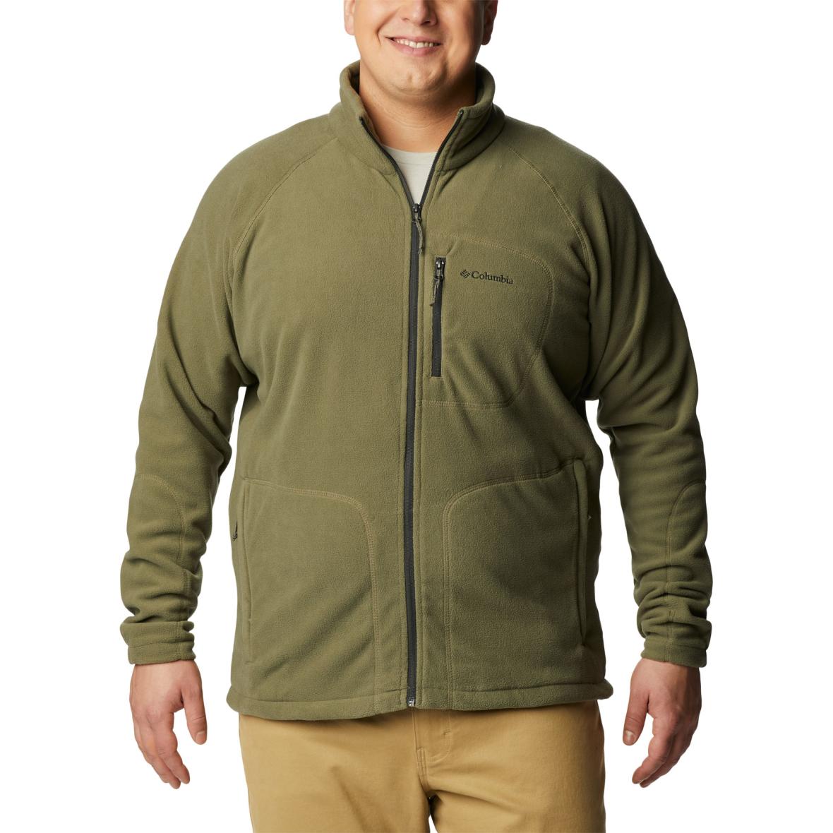 Fast Trek II Full Zip Herren Fleecejacke Grün_397__STONE GREEN | L