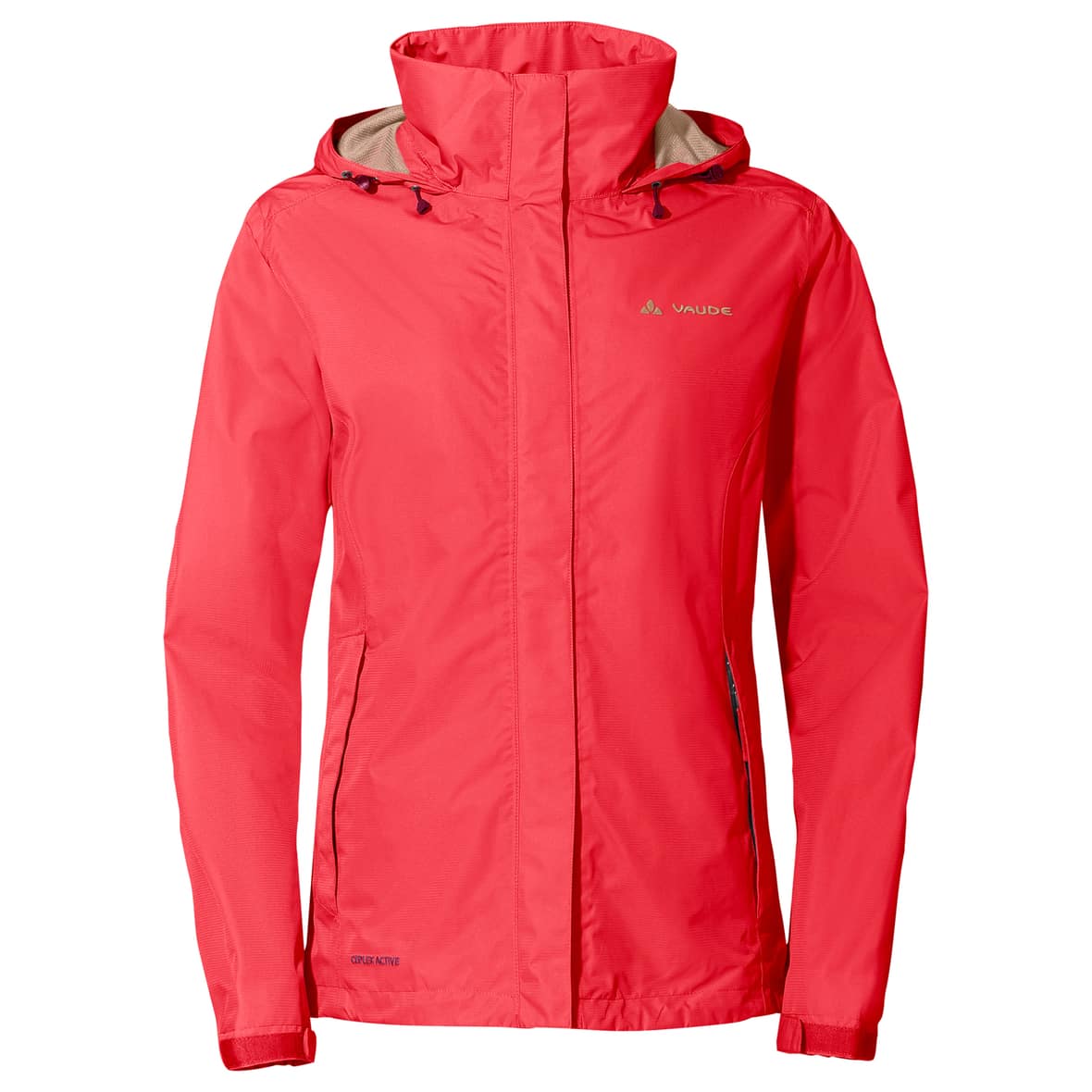 Vaude Escape Light Jacke Damen Wanderjacke (Hellrot 46 D) Wanderbekleidung