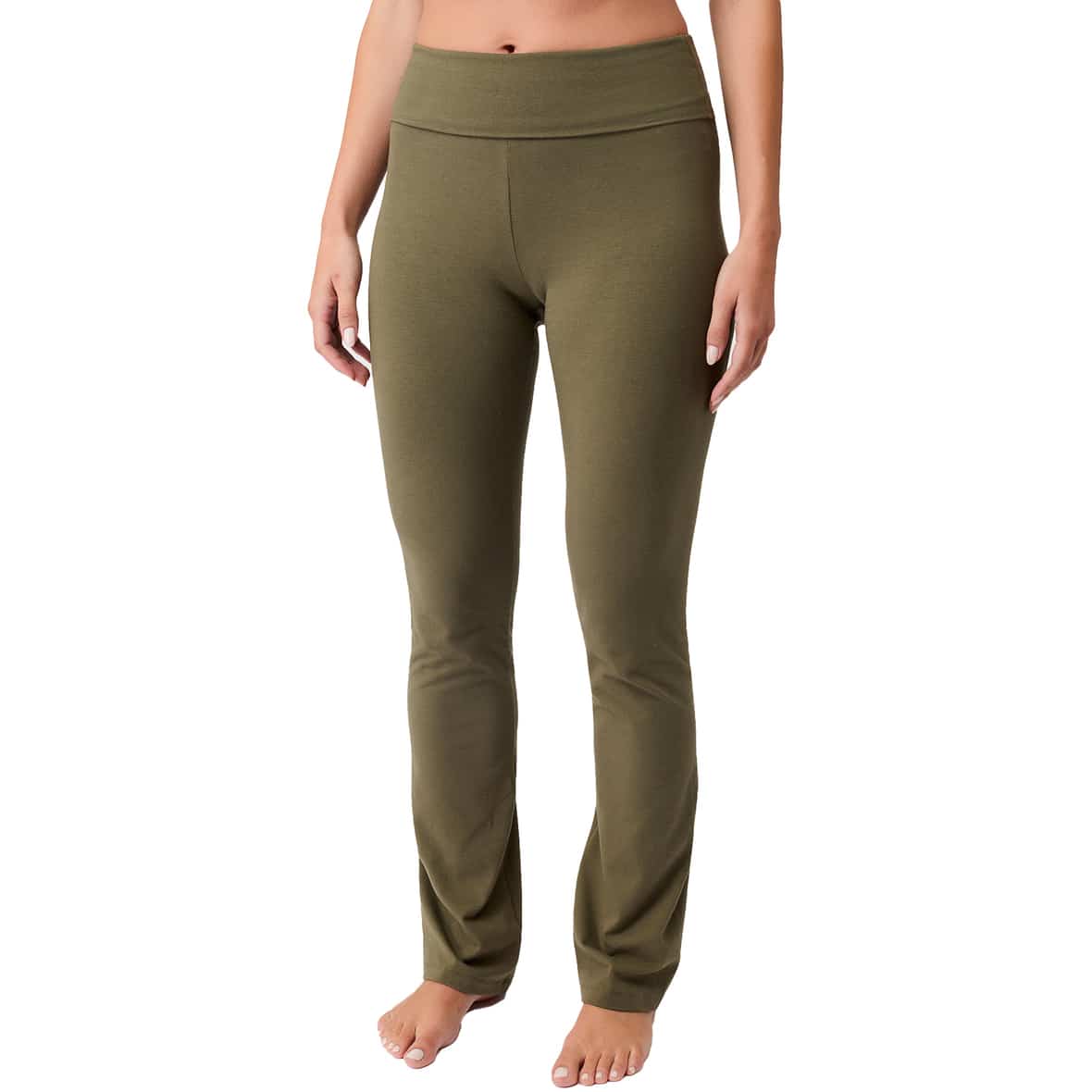 Classic Rolldown Damen Trainingshose Oliv_EMERALD | XS