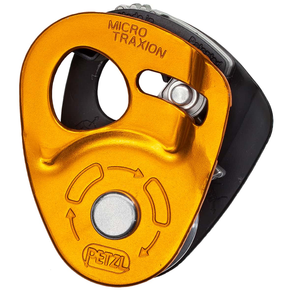 Petzl Micro Traxion Rücklaufsperre (Orange One Size) Alpines Kletterzubehör