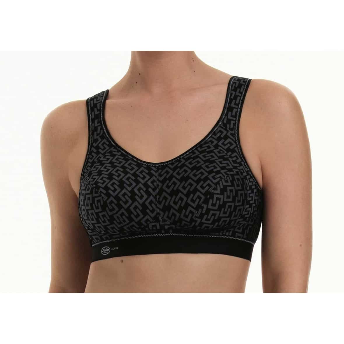 Anita Extreme Control Sport-BH Damen Sport BH (Anthrazit 95B Größe) Laufbekleidung