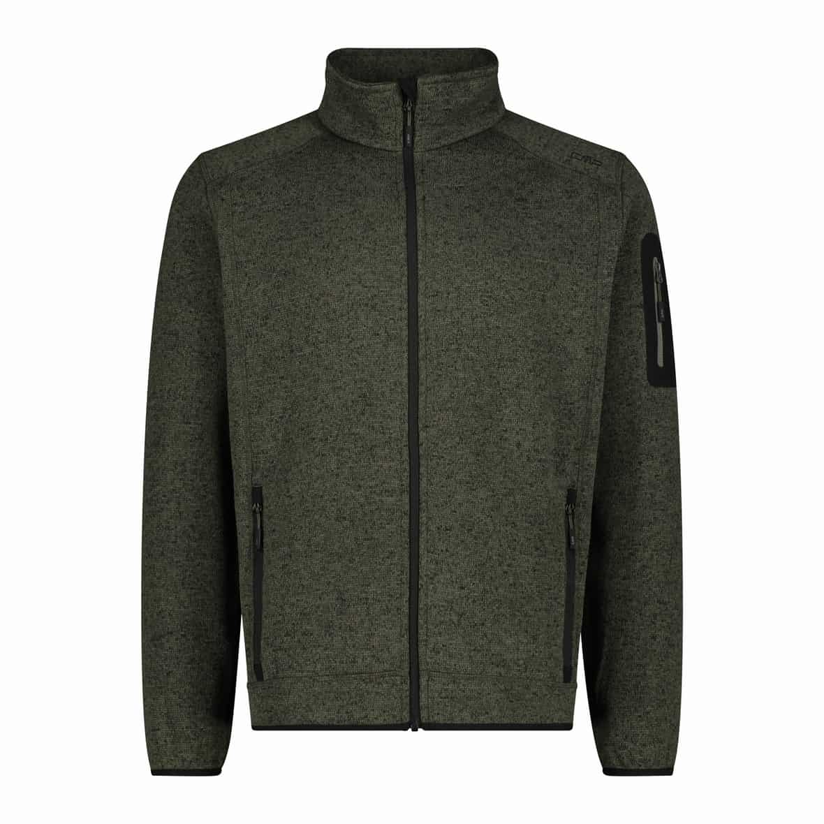 Knit-Tech Melange Herren Fleecejacke