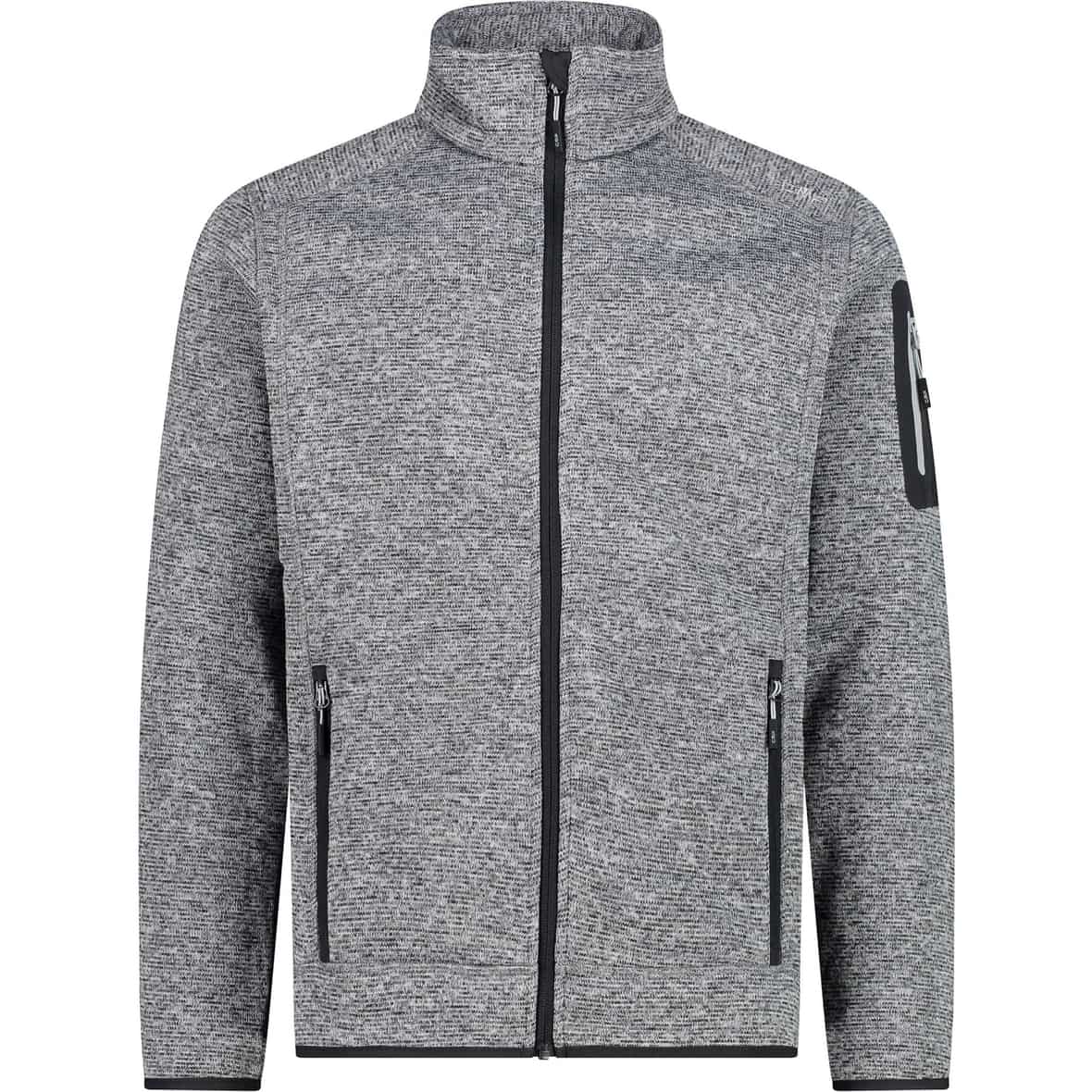 Knit-Tech Melange Herren Fleecejacke