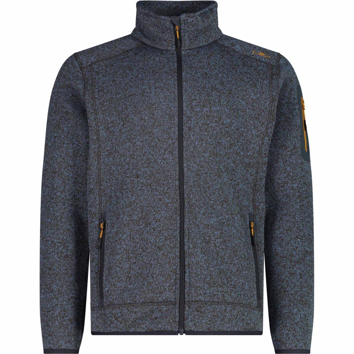 Knit-Tech Melange Herren Fleecejacke Anthrazit_13NZ | 46