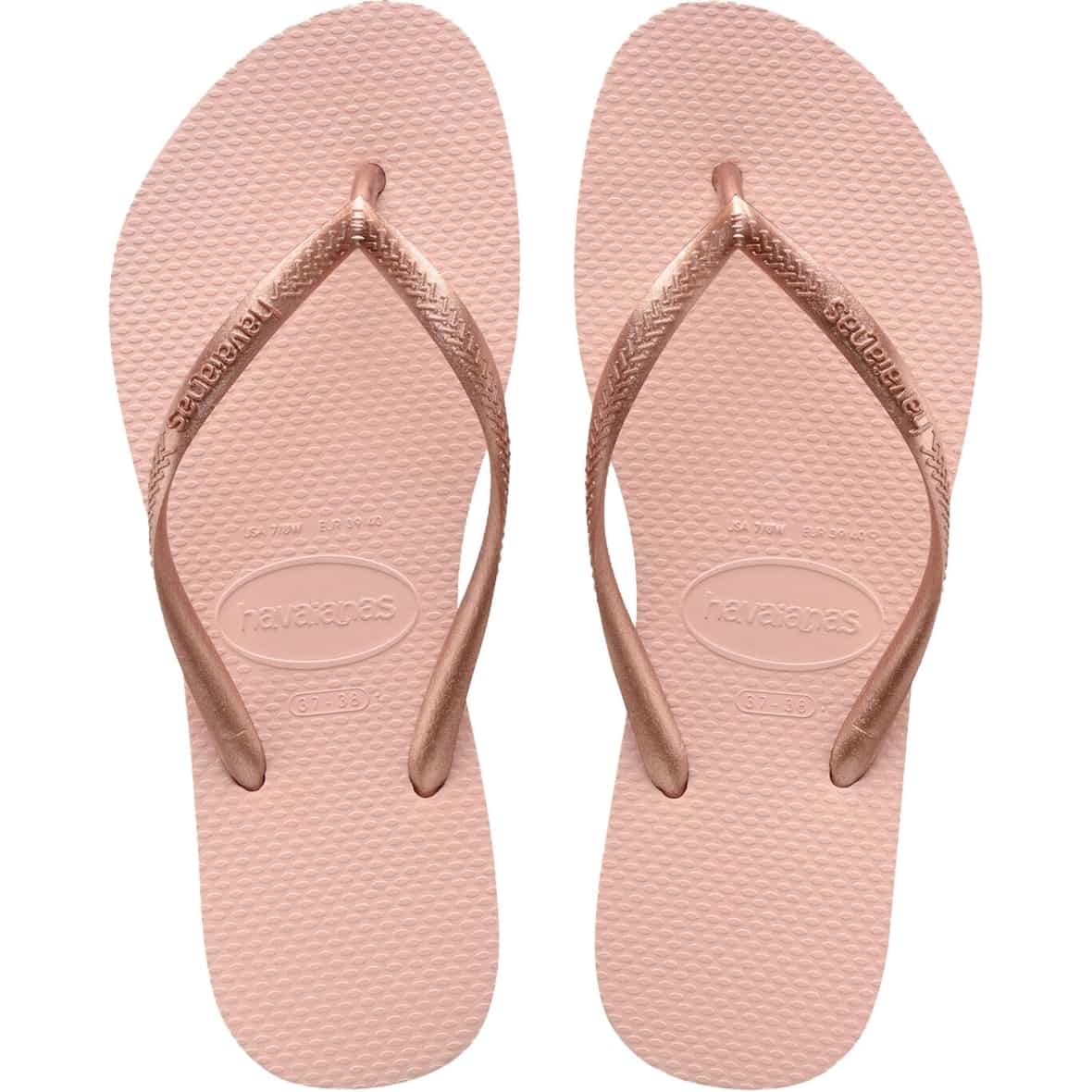 Havaianas Slim Damen Badeschuhe (Rosa 35-36 EU) z_old_Zehentrenner