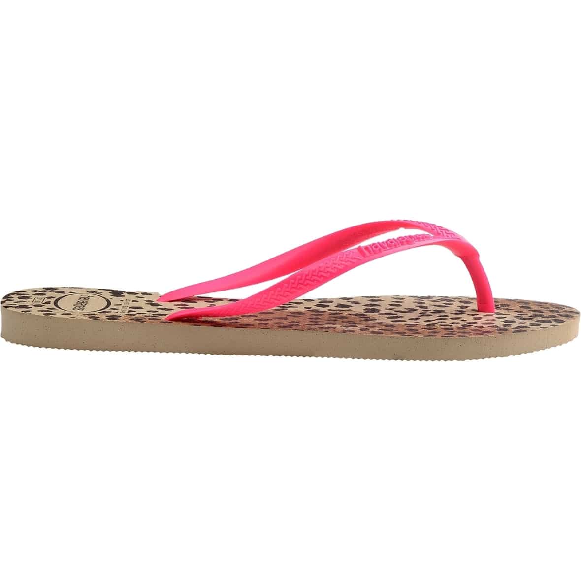 Havaianas Slim Animals w Damen Badeschuhe (Hellgrau 35-36 EU) z_old_Zehentrenner