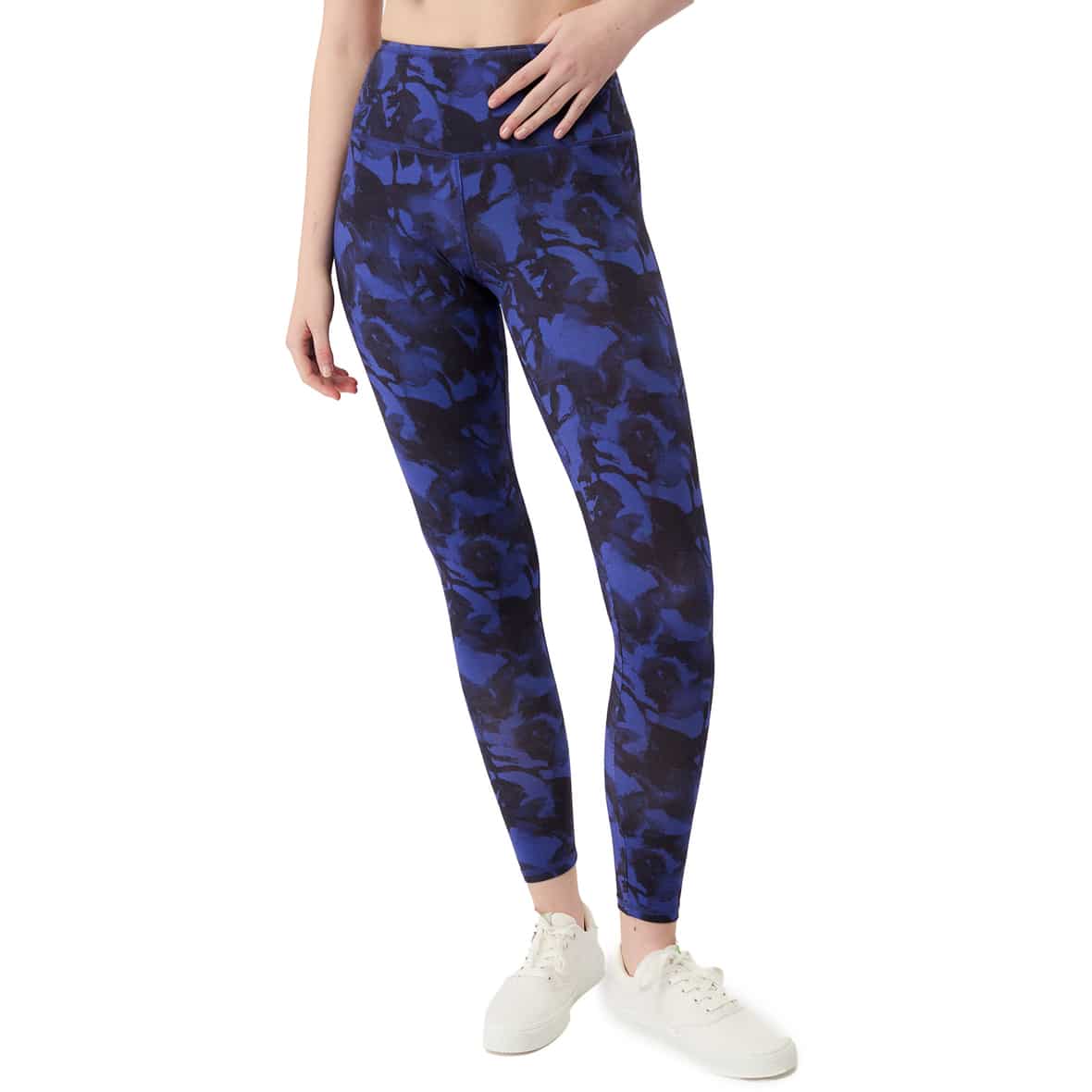 Printed Damen Leggings Violett_SAPHIR SPARKLE | XS