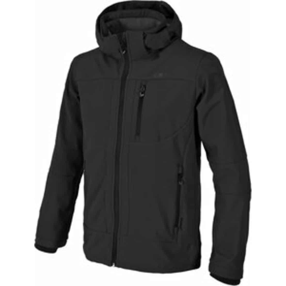 Zip Hood Herren Softshelljacke Schwarz_U901 | 48