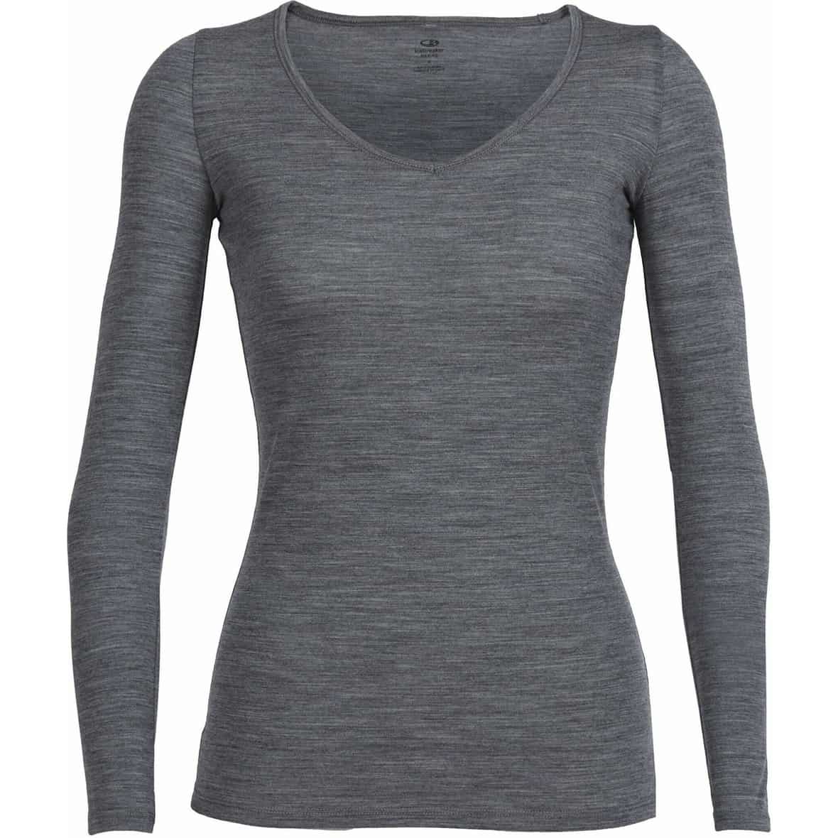 Icebreaker W Siren LS Sweetheart Damen Longsleeve (Grau XS ) Kletterbekleidung