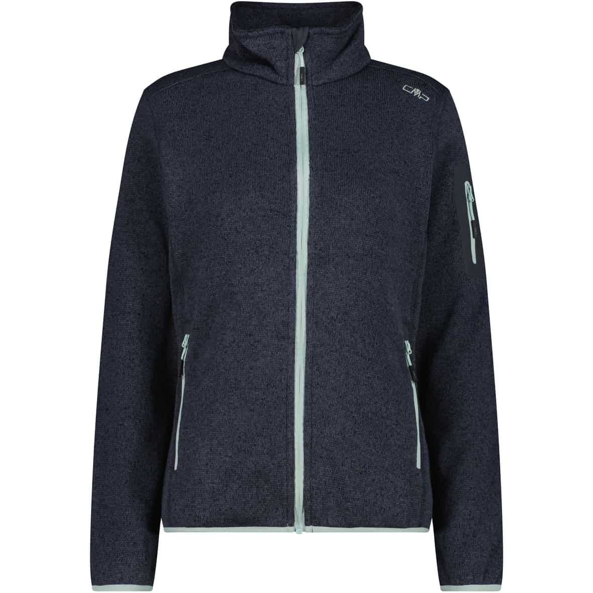 Knit-Tech Melange Damen Fleecejacke