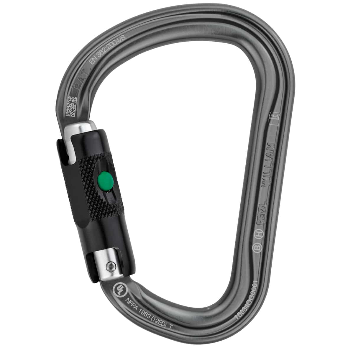 HMS William 2 Ball Lock Karabiner Grau_GRAU | one size