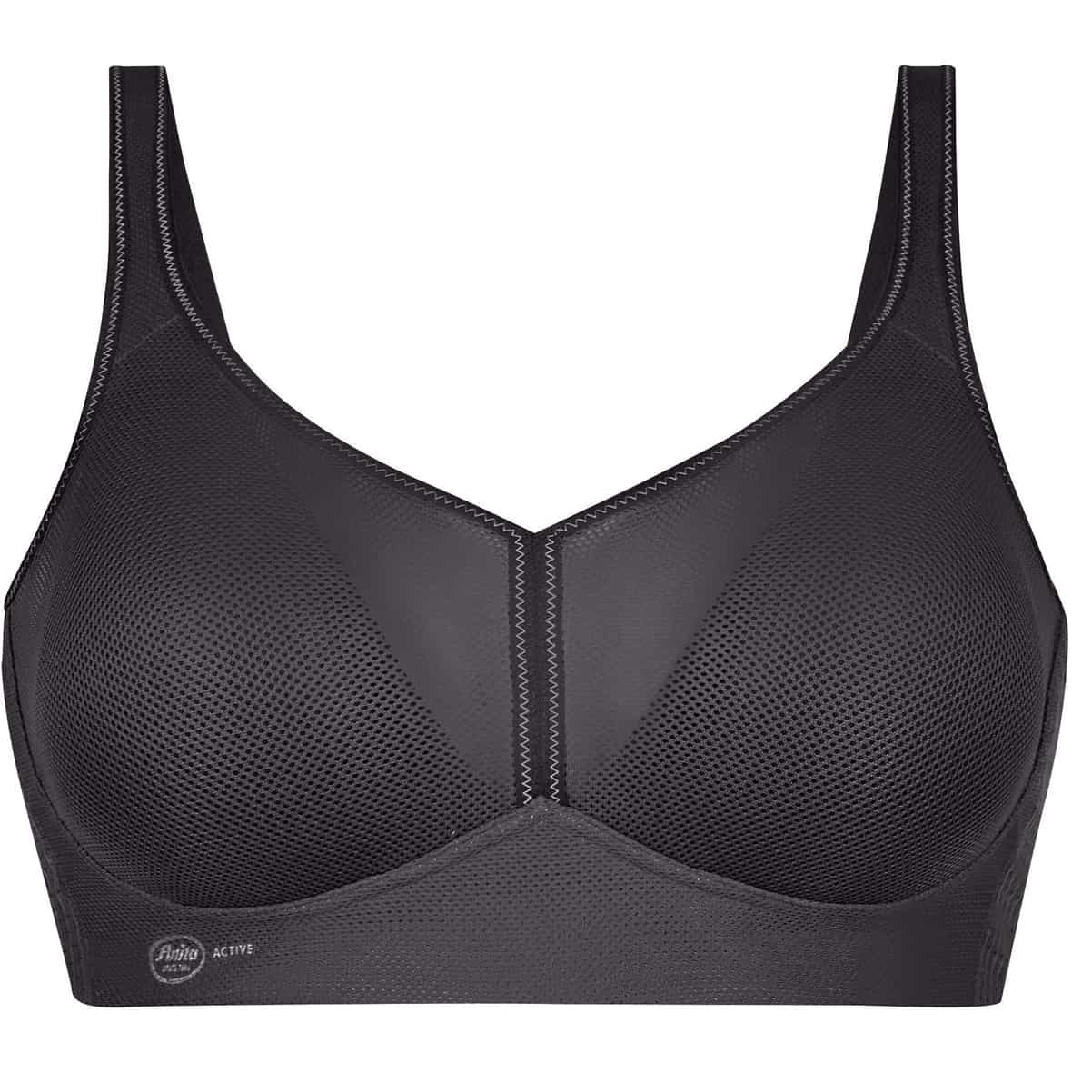 Anita Air Control Delta Pad Damen Sport-BH (Schwarz 80H Größe) Laufbekleidung