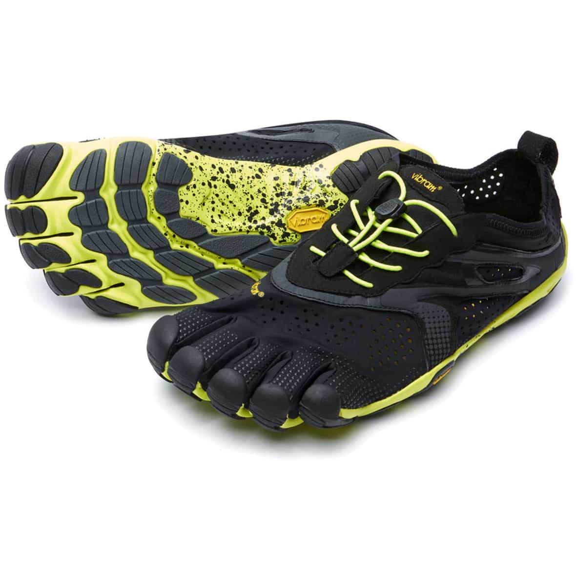 Vibram FiveFingers V-Run Herren Sneaker (Schwarz 46 EU) Multifunktionsschuhe