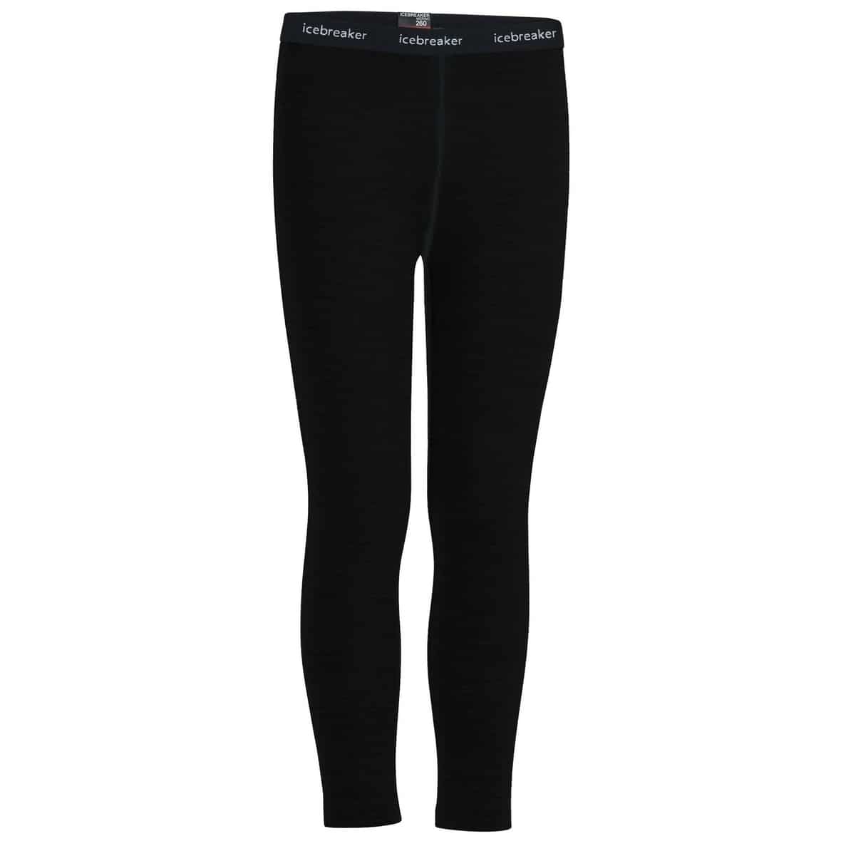 Icebreaker Kinder Tech Tights Funktionsunterhose (Schwarz 116 D) Unterhosen