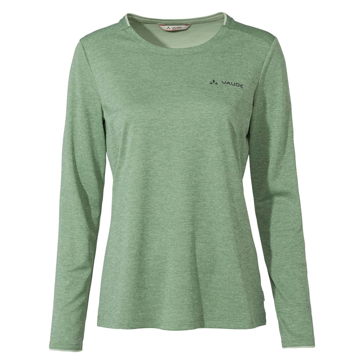 Vaude Essential Langarmshirt Damen Longsleeve (Grün 46 D) Kletterbekleidung