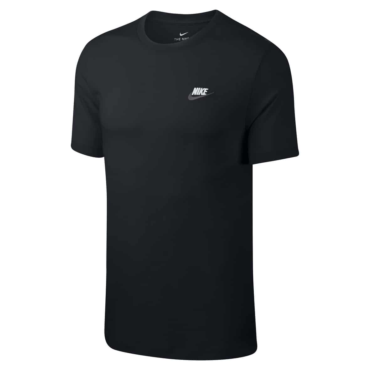 Sportswear Club Herren T-Shirt Schwarz_014__BLACK/WHITE/DARK GREY | L