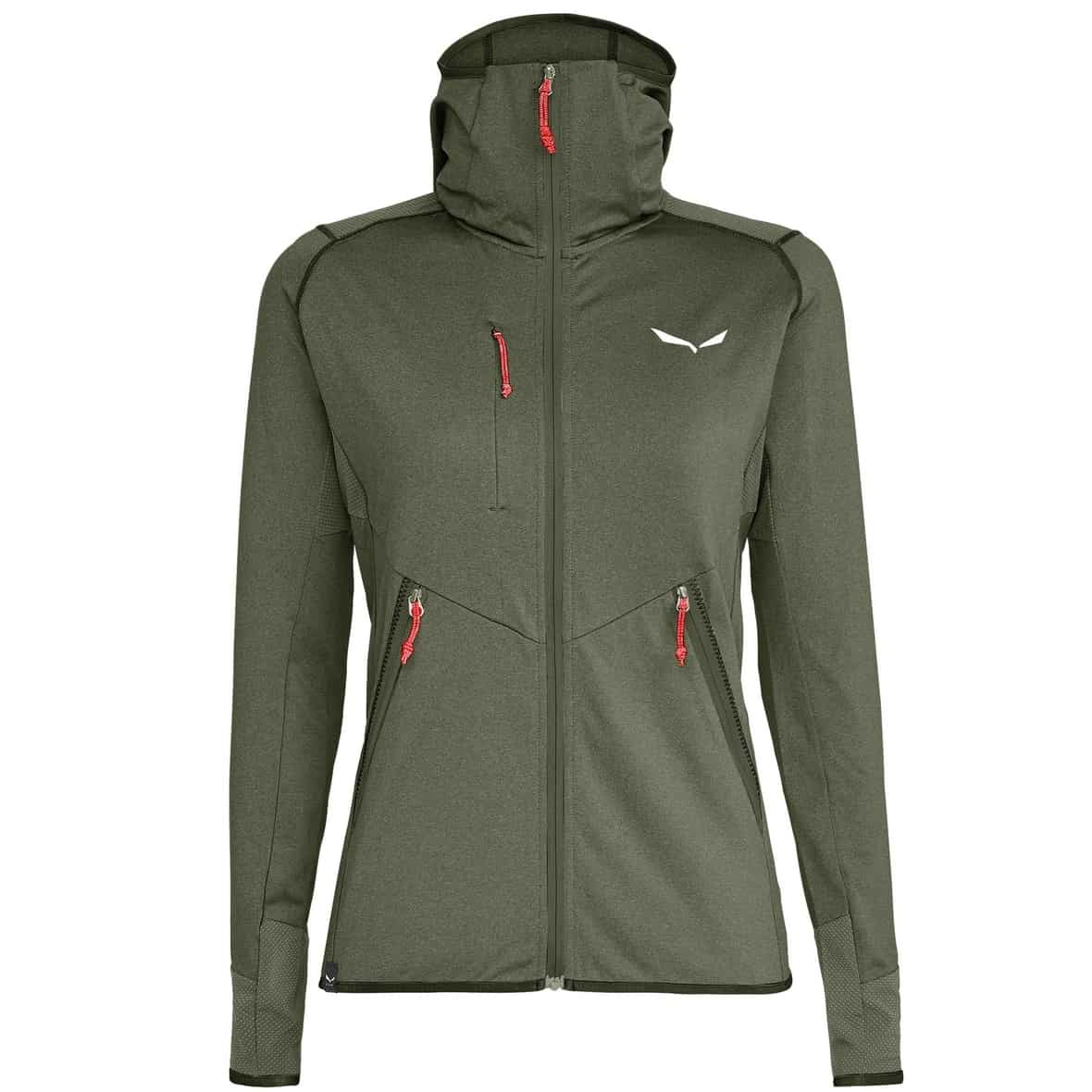 Agner Hybrid Polarlite Durastretch Damen Fleecejacke Oliv_5286 | 34