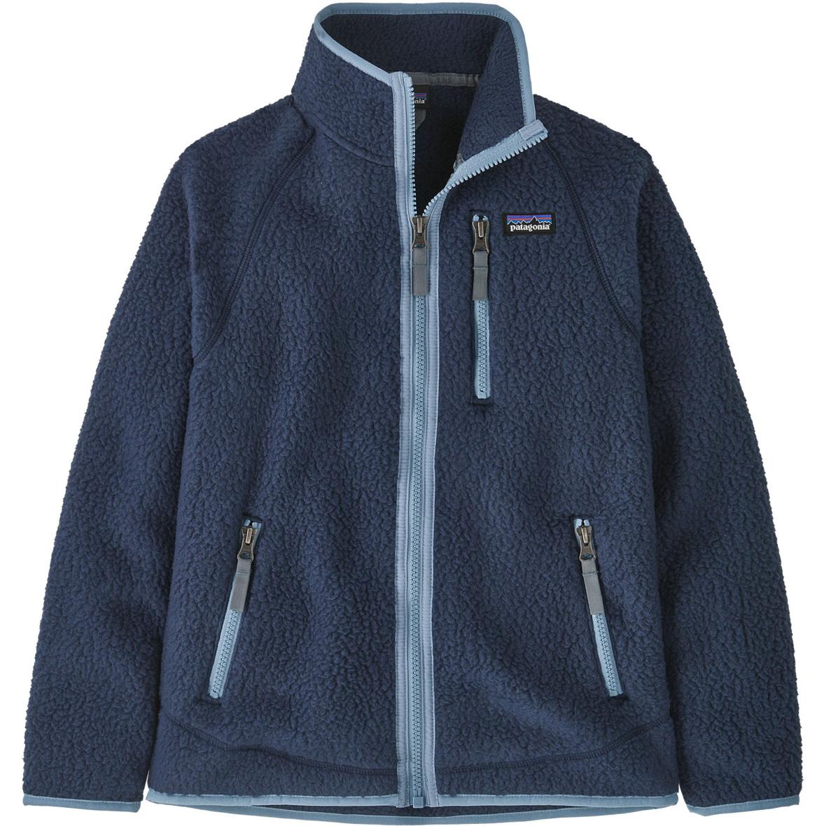Retro Pile Kinder Fleecejacke
