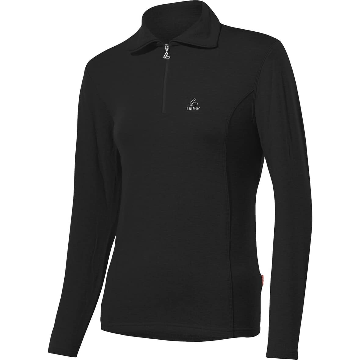 Löffler DA. Zip-Rolli Basic Transtex Damen Funktionsshirt (Schwarz 40 D) Laufbekleidung