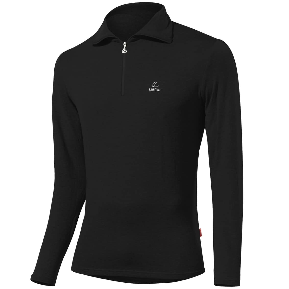 Löffler HR. Zip-Rolli Basic CF Transtex Herren Funktionsshirt (Schwarz 48 D) Fitnessbekleidung