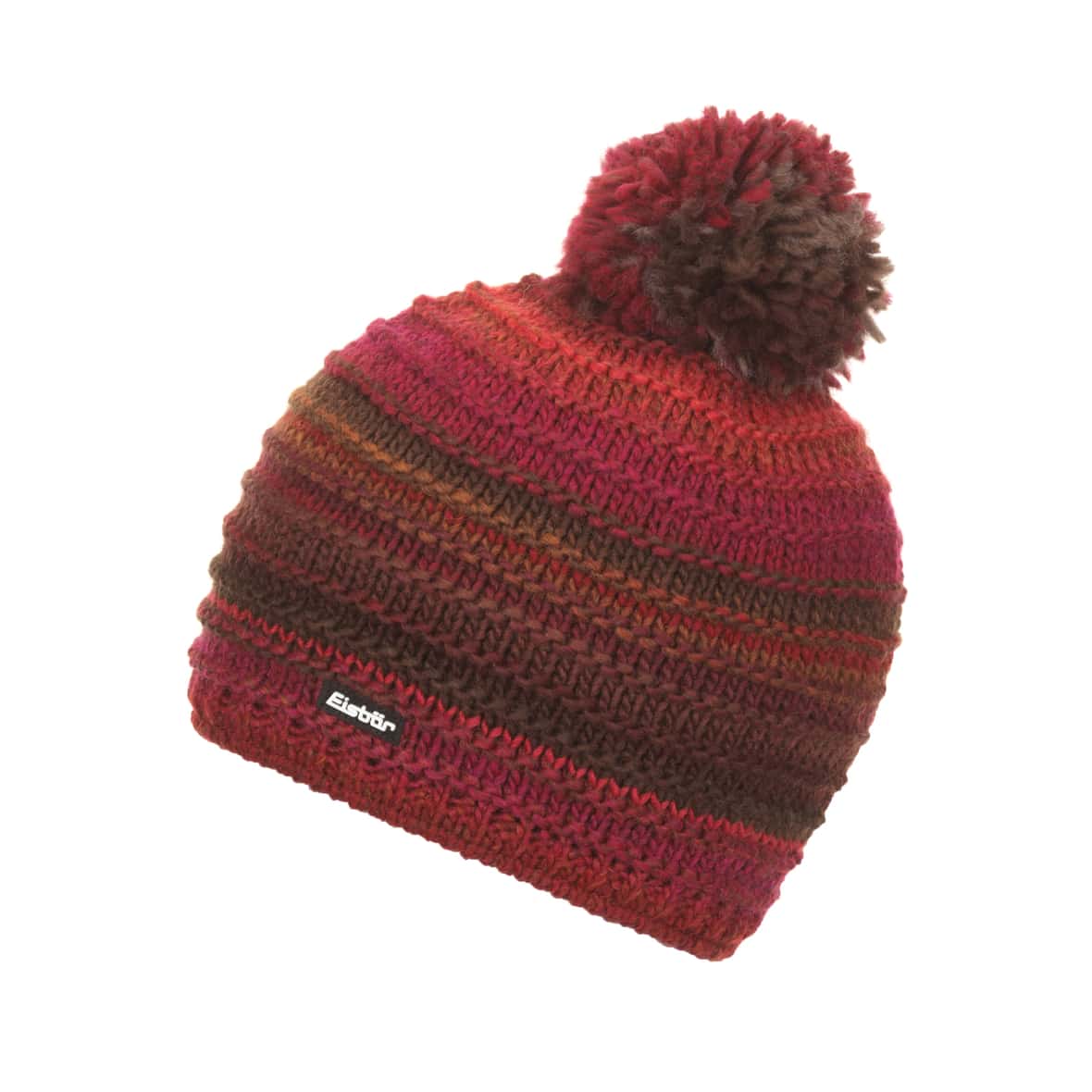 Eisbär Mikata Pompon MÜ Herren Mütze (Rot one size Größe) Expeditionsbekleidung