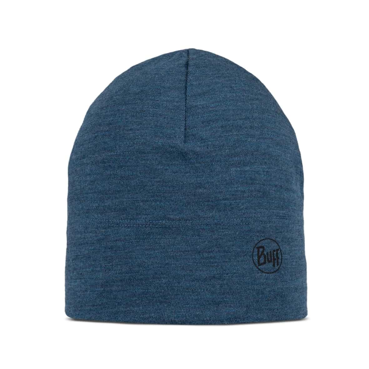 MIDWEIGHT MERINO WOOL HAT MELANGE Mütze Blau_759__GREY | one size