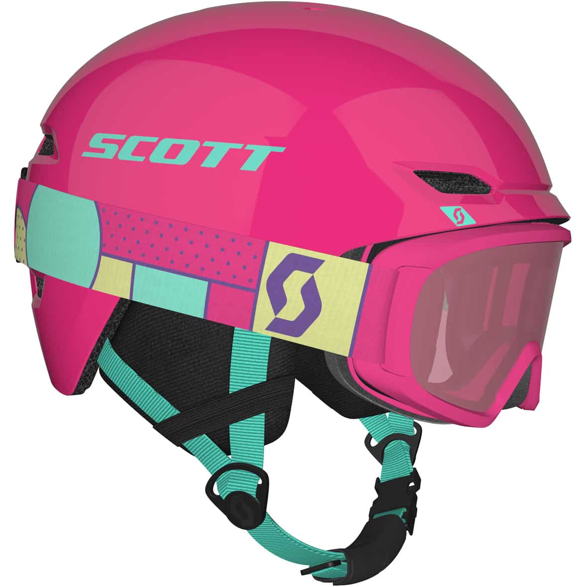 Combo Junior Witty Brille + Keeper 2 Kinder Skihelm Mint_7642 | M