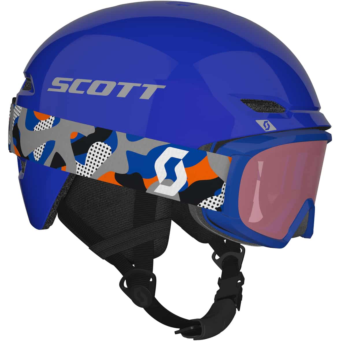 Combo Junior Witty Brille + Keeper 2 Kinder Skihelm Blau_1099 | M