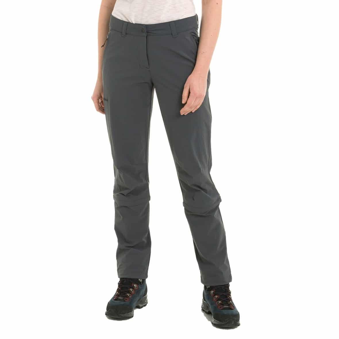 Schöffel Pants Engadin1 Zip Off Damen Wanderhose (Anthrazit 34) Zipp-Off Hosen