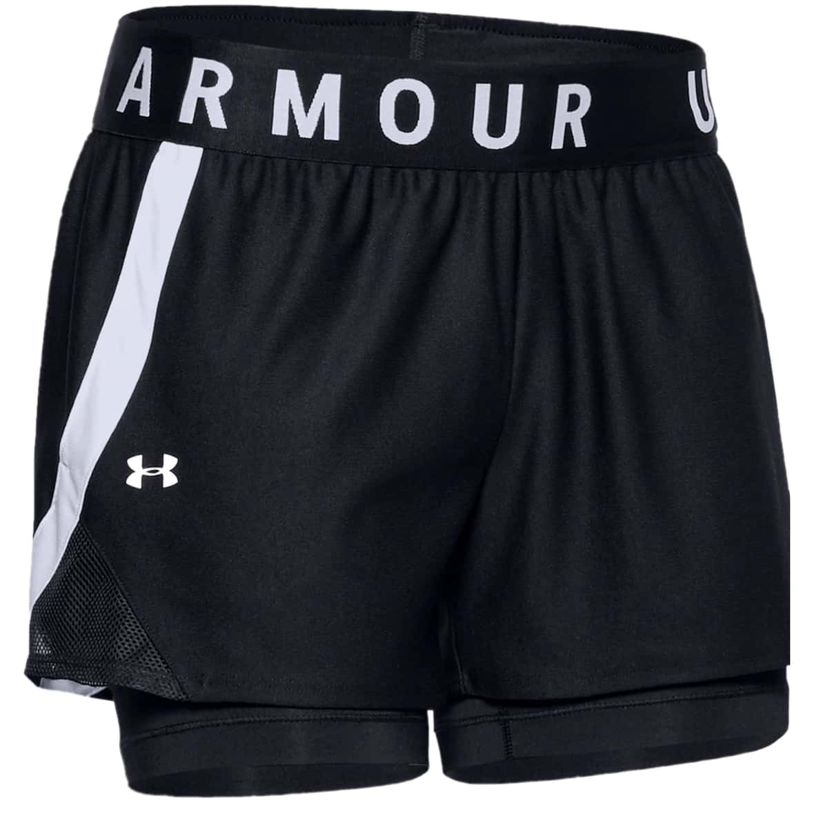Play Up Short 2-in-1 Damen Shorts Schwarz_001 | XL