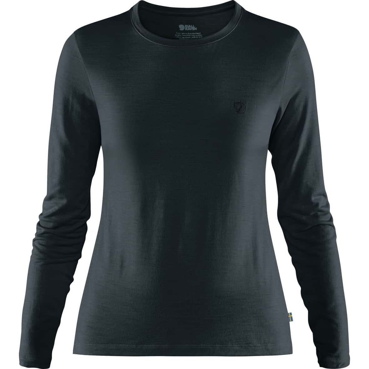 Fjällräven Abisko Wool LS W Damen Longsleeve (Dunkelblau S ) Wanderbekleidung