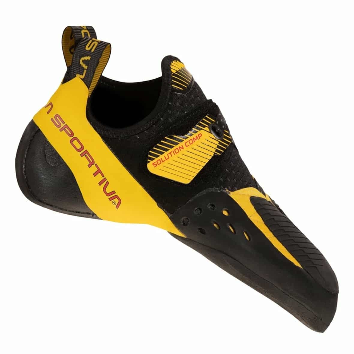 La Sportiva Solution Comp Herren Kletterschuhe (Schwarz 45 EU) Boulderschuhe