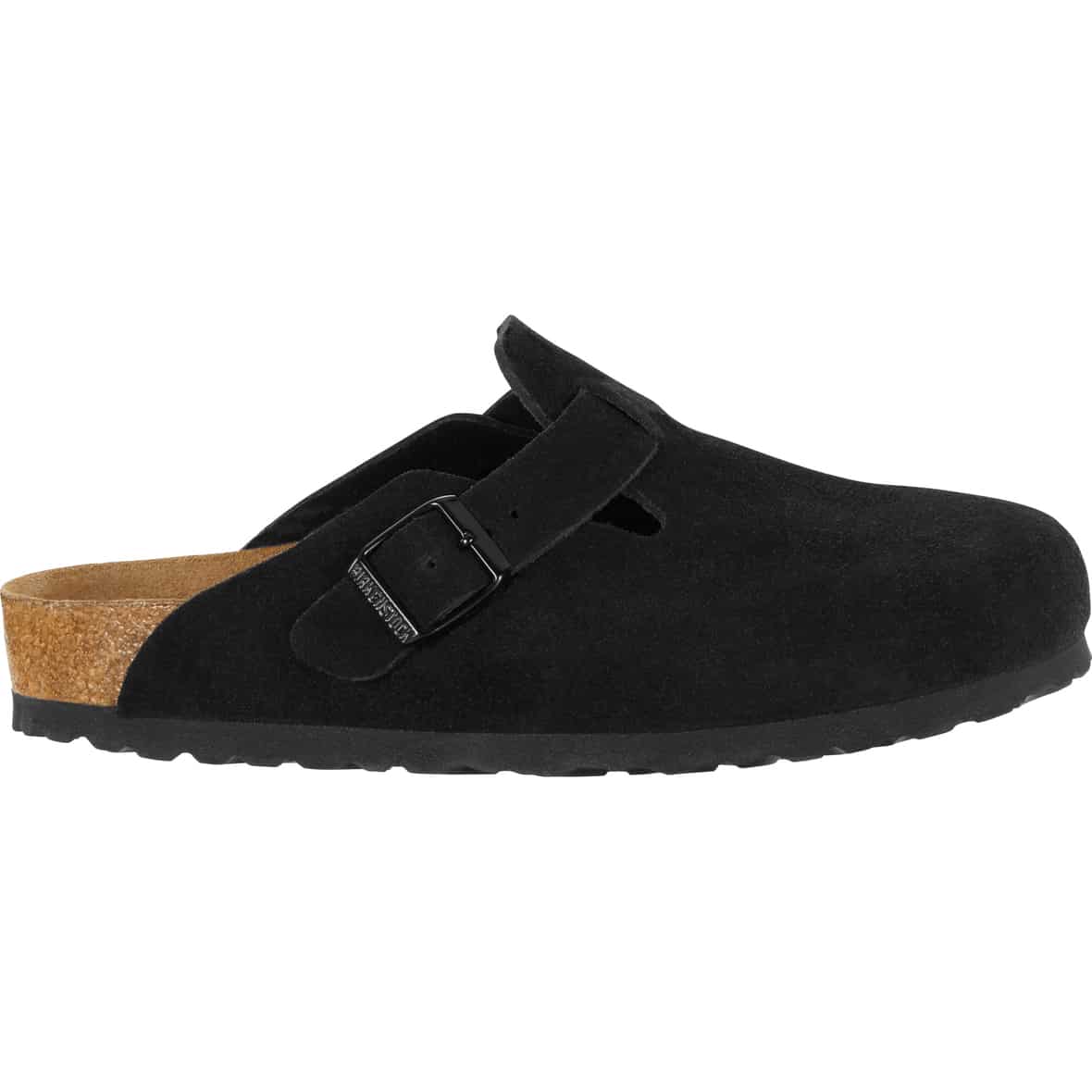 Boston Weichbettung Veloursleder Schmal Damen Sandalen Schwarz_49__SCHWARZ | 35