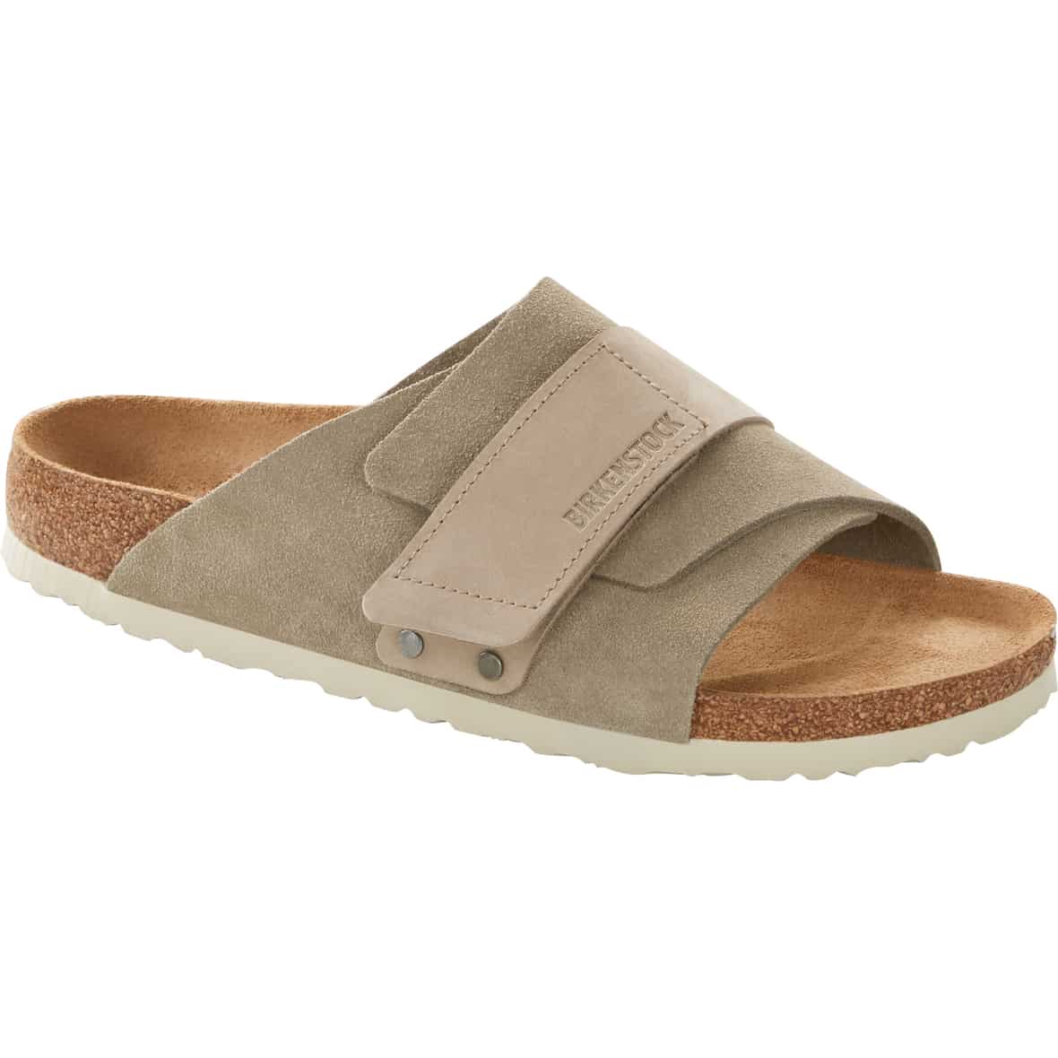 Kyoto Nubukleder / Veloursleder Herren Sandalen Beige_27 | 41