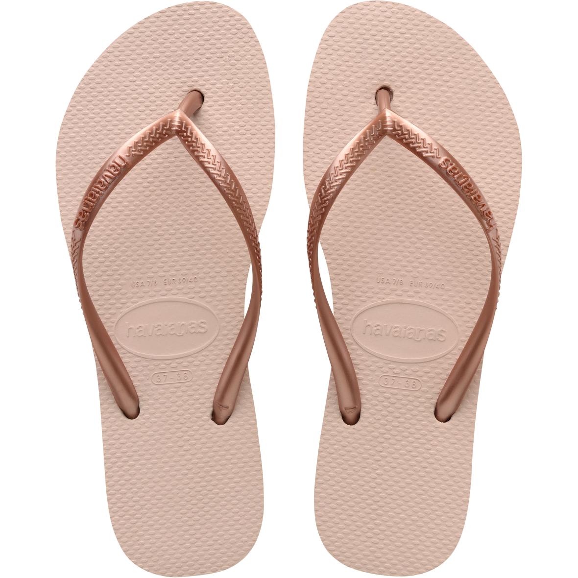 Slim Flatform  Damen Zehentrenner Rosa_0076 | 35-36