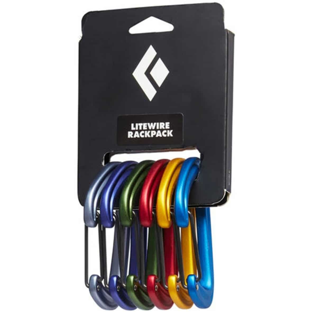 Black Diamond LiteWire Rackpack 6er Pack Karabiner (Neutral SET) Bigwallzubehör