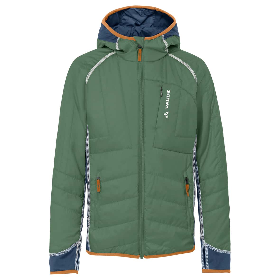 Vaude Kinder KIDS CAPACIDA HYBRID JACKET Wanderjacke (Grün 140 ) Skibekleidung