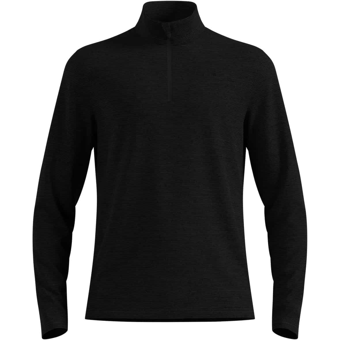 Roy Mid Layer Half-Zip Herren Fleecepullover Schwarz_10515 | M