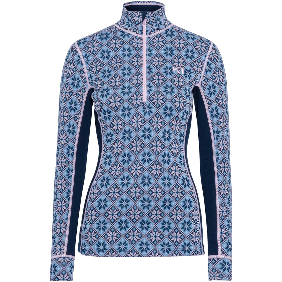 Rose Merino Half-Zip Merino 240 Damen Funktionsunterwäsche Dunkelblau_ROCEA | L
