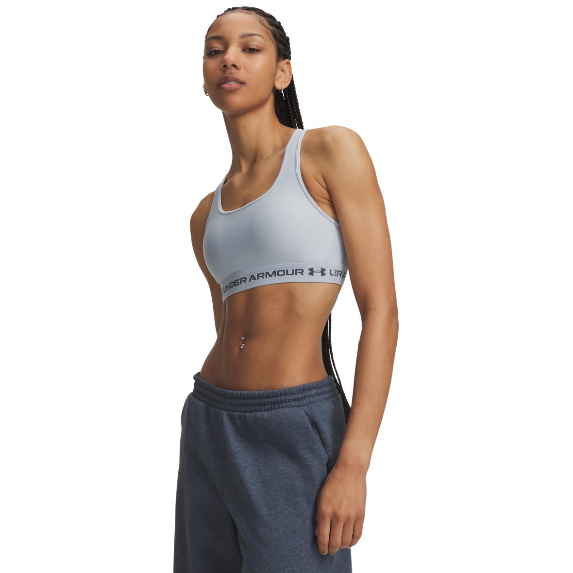 Crossback Mid Damen Sport-BH Hellblau_034 | XL
